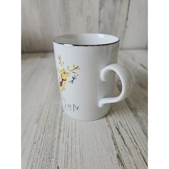 Pottery Barn blitzen reindeer deer mug cup Xmas decor wine champagne - Picture 2 of 5